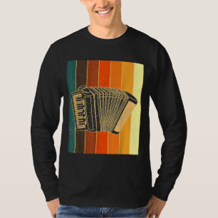 Camiseta Acordeão Acordeão-Estiriano Acordeão Retro Harmôni