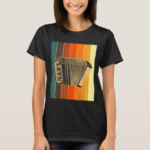 Camiseta Acordeão Acordeão-Estiriano Acordeão Retro Harmôni