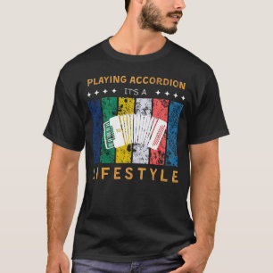 Camiseta Acordeão é um Tee Engraçado Estilo de Vida