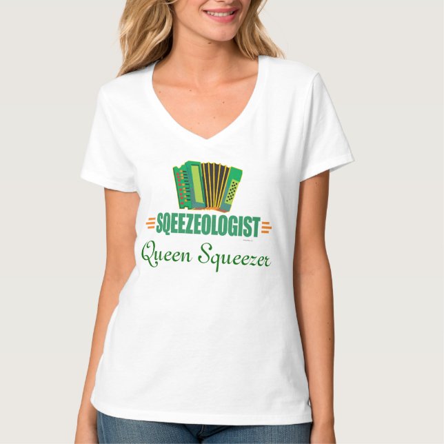 Camiseta Acordeão Engraçado (Frente)