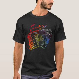 Camiseta Acordeonista Da1 Da1 Da De Diversão Do Jogador De