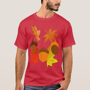 Camiseta Acordos e Folhas de outono do outono
