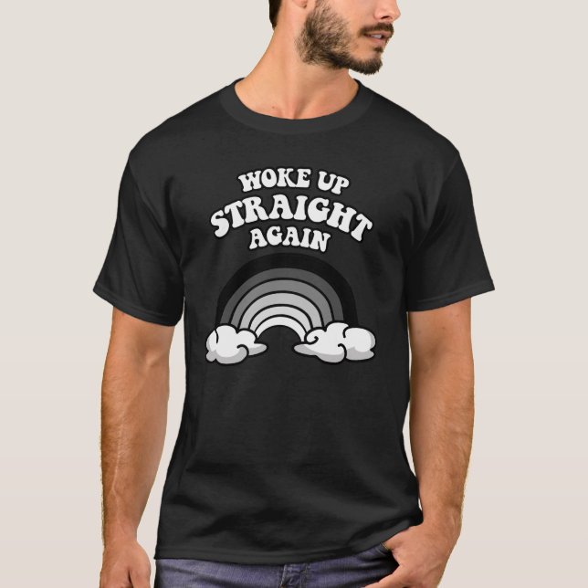Camiseta Acordou reto novamente (Frente)