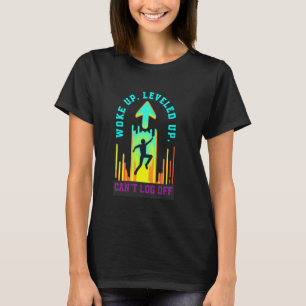 Camiseta Acordou subiu de nível não consegue sair meditar c