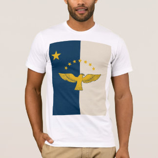 Camiseta Açores, Portugal, Camisa-T Inspirada na Bandeira -