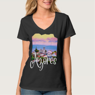 Camiseta Açores Portugal Raízes Portuguesas Açores Souvenir