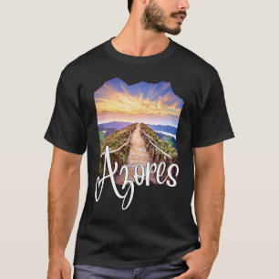 Camiseta Açores Souvenirs Portugal Roots Açores
