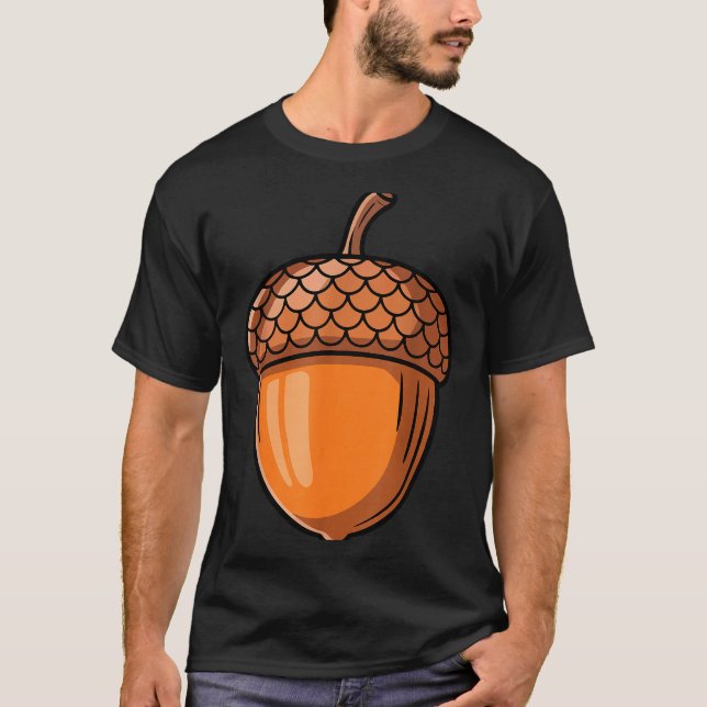 Camiseta Acorn Shirt Adult Men Women Kids Brown Oaknut Cost (Frente)