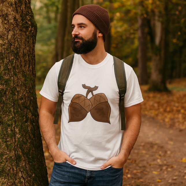 Camiseta Acorns Rustic Autumn Nature (Criador carregado)