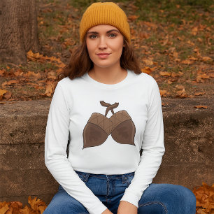 Camiseta Acorns Rustic Autumn Nature