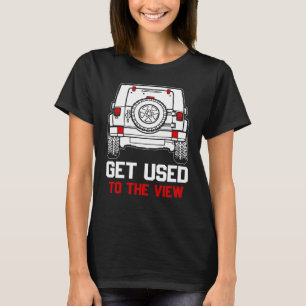 Camiseta acostumar-se com a vista jipe vintage