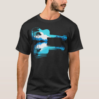 Camiseta Acoustic Guitar Nature City Silhouette