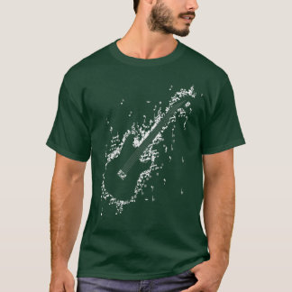 Camiseta acoustic guitar shirtvintage guitar made of musica