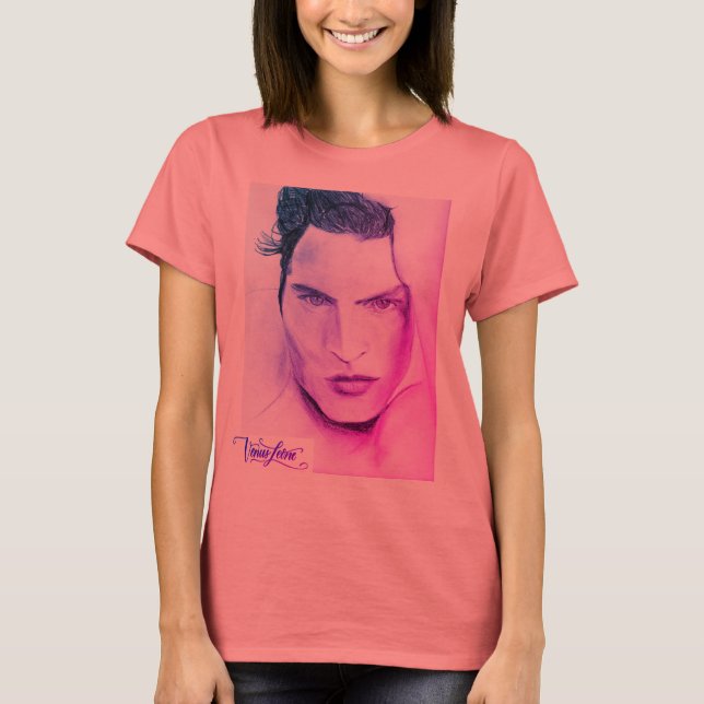 Camiseta Acqua Di Gio 90 Desenho de Venus Leone (Frente)