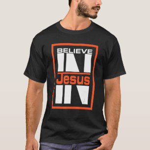 Camiseta Acredita em Jesus ama Jesus Cristo Igreja Cristã d