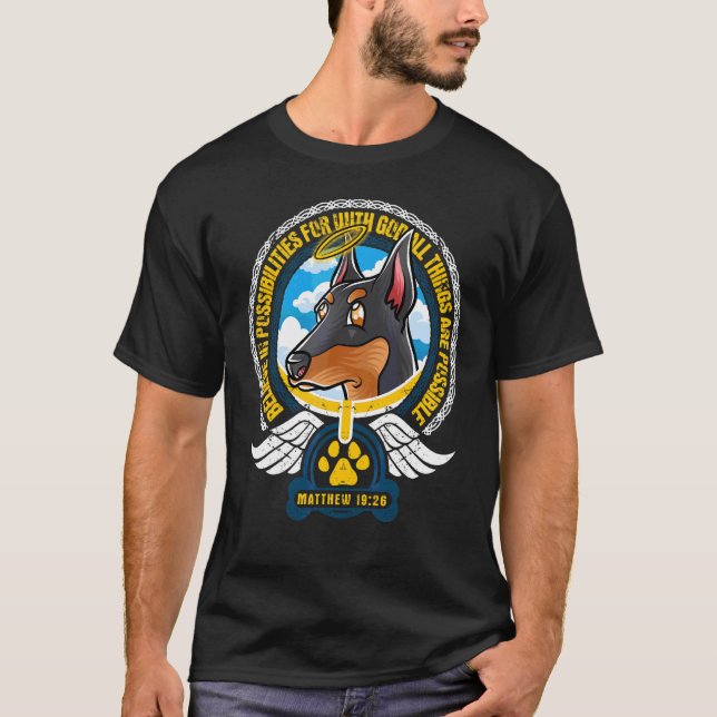 Camiseta Acreditam nas Possibilidades de Bíblia de Deus cri (Frente)