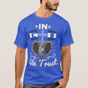 Camiseta Acreditamos, Eagle American Flag Premium