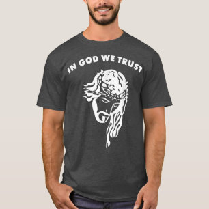 Camiseta Acreditamos Em Design artístico Jesus Encarado Por