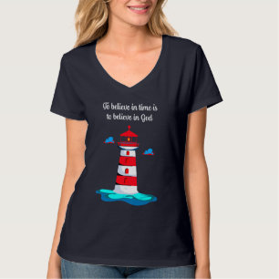 Camiseta "Acreditar no tempo é acreditar em Deus"