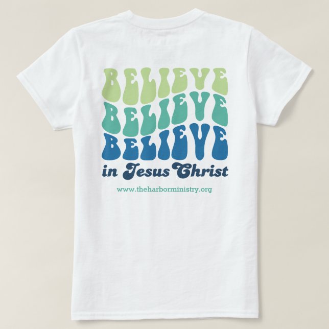 Camiseta Acredite Acredite Em T-Shirt (Verso do Design)