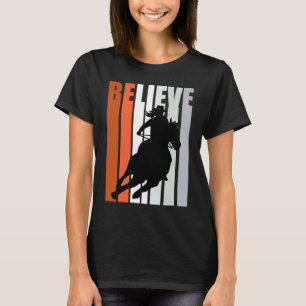 Camiseta Acredite Cowgirl Laranja Meninas Sul Ocidental Cav