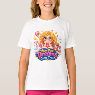 Camiseta Acredite e Alcance: O Mundo dos Sonhos de uma Meni