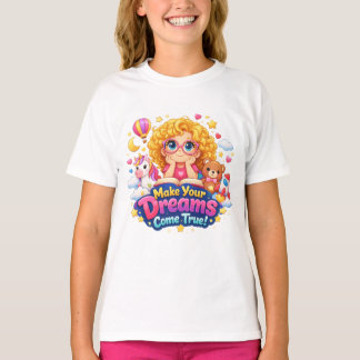 Camiseta Acredite e Alcance: O Mundo dos Sonhos de uma Meni