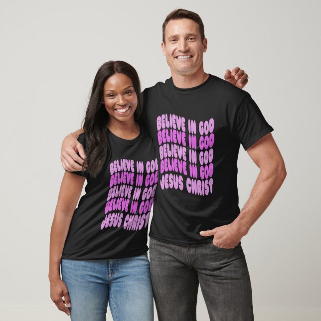 Camiseta acredite em DEUS  Jesus Cristo (Unissex)