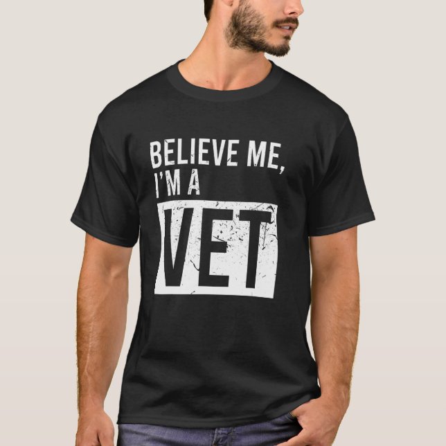 Camiseta Acredite Em Mim Iu2019m Um Pai De Vet Mãe Natal (Frente)