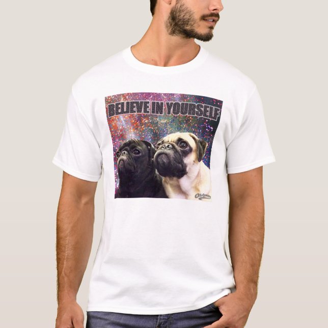 Camiseta "Acredite em o senhor mesmo!" T macio confortável (Frente)