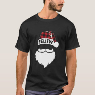 Camiseta Acredite Em Papais noeis De Natal Que Búfalo Xadre