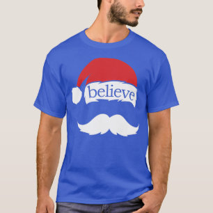 Camiseta Acredite em Santa Hat Família de Bonés Clássicos T
