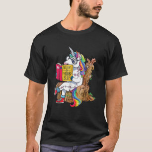 Camiseta Acredite Em Seu Nerd Livro De Leitura Do Unicórni