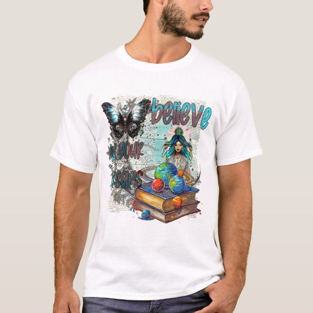 Camiseta Acredite Em Seus Sonhos 405 (Frente)