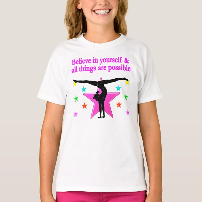 CAMISETA ACREDITE EM SI MESMO GINÁSTICA (Frente)