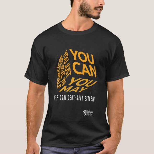 Camiseta Acredite em si mesmo preto (Frente)
