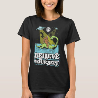 Camiseta Acredite em sua Alienígena Nessie UFO Engraçada