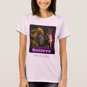 Camiseta Acredite Fada E Sapatinho Inspirador