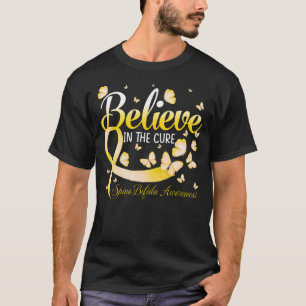 Camiseta Acredite Na Cura Spina Bifida Conhecimento Butterf