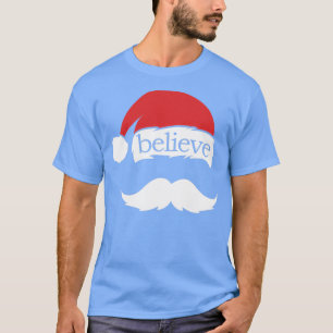 Camiseta Acredite na família do Boné Santa Hat