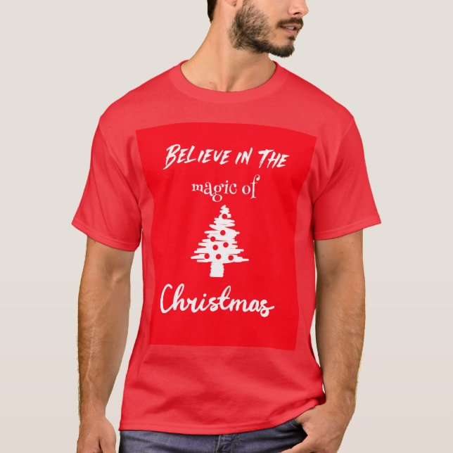 Camiseta Acredite na magia do Natal (Frente)