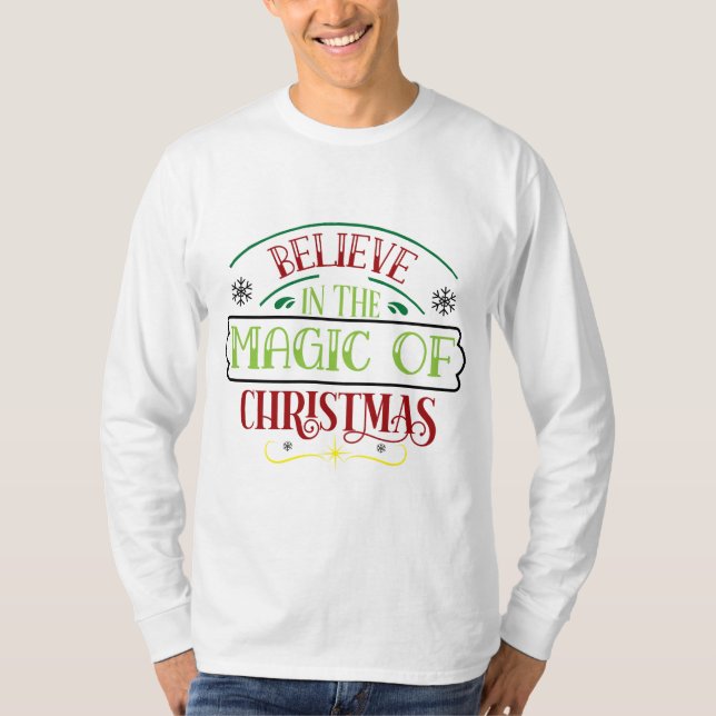Camiseta Acredite na magia do natal (Frente)