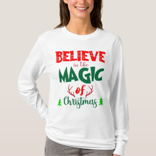 Camiseta Acredite na magia do natal