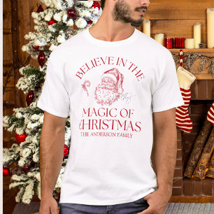 Camiseta Acredite Na Magia Do Natal Vermelho