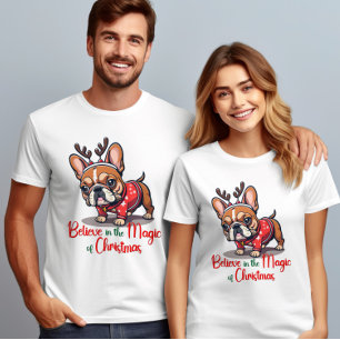 Camiseta Acredite na magia do Santo Cão de Natal