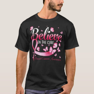 Camiseta Acredite Na Manteiga De Consciência Do Cancer De M