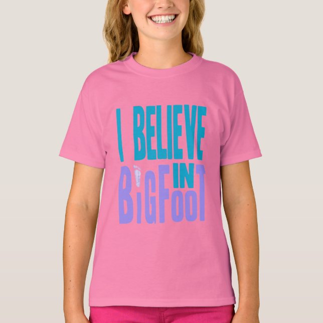 Camiseta Acredite no Pé Grande! (Frente)