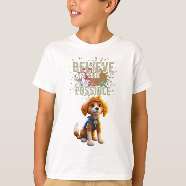 Camiseta Acredite no Possível - Dragão Ouro Bonito (Frente)