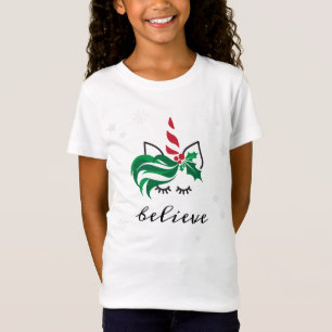Camiseta Acredite no Unicórnio de Natal