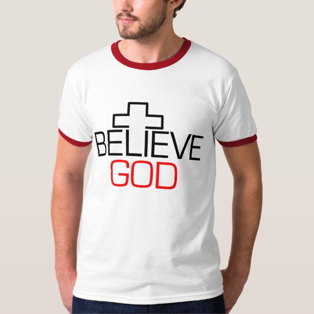 Camiseta Acredite o deus (Frente)